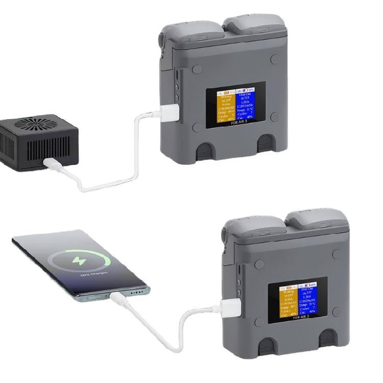 Battery Charging Hubs for Air 3 Flights Battery Charger USB 5V 3A Input Charging Two Batteries Accessories