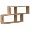 Wall Mounted Shelf with Shelf Brown Wood Based Material