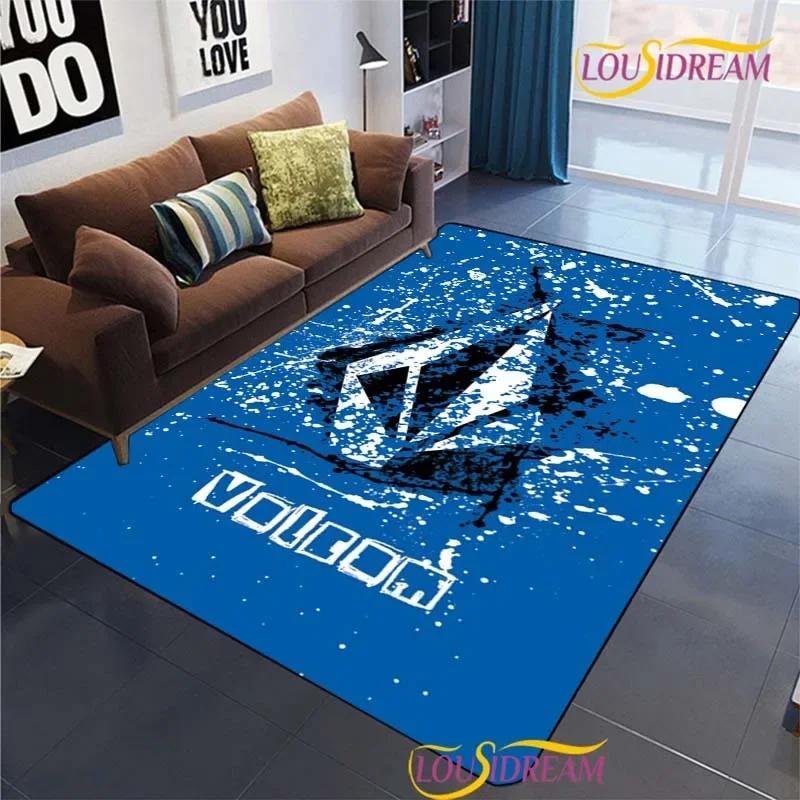 Moderner Markenteppich für Wohnzimmer, Schlafzimmer, Tischdekoration, Küchentür, rutschfeste Fußmatten, Alfombra Geburtstagsgeschenk