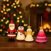 Make Your Own Button Christmas Tree Kit Xmas Crafts Ornament DIY Colorful Button Snowman Hanging Ornament Decorations Supplies