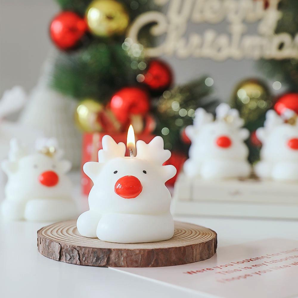 Reindeer-Shaped Christmas Scented Candles: Festive Souvenir Gifts & Ornaments