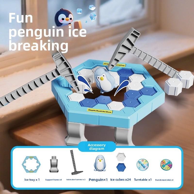 Penguin Ice Breaking Toy For Kids Educational Interactive Parent Child Game Small