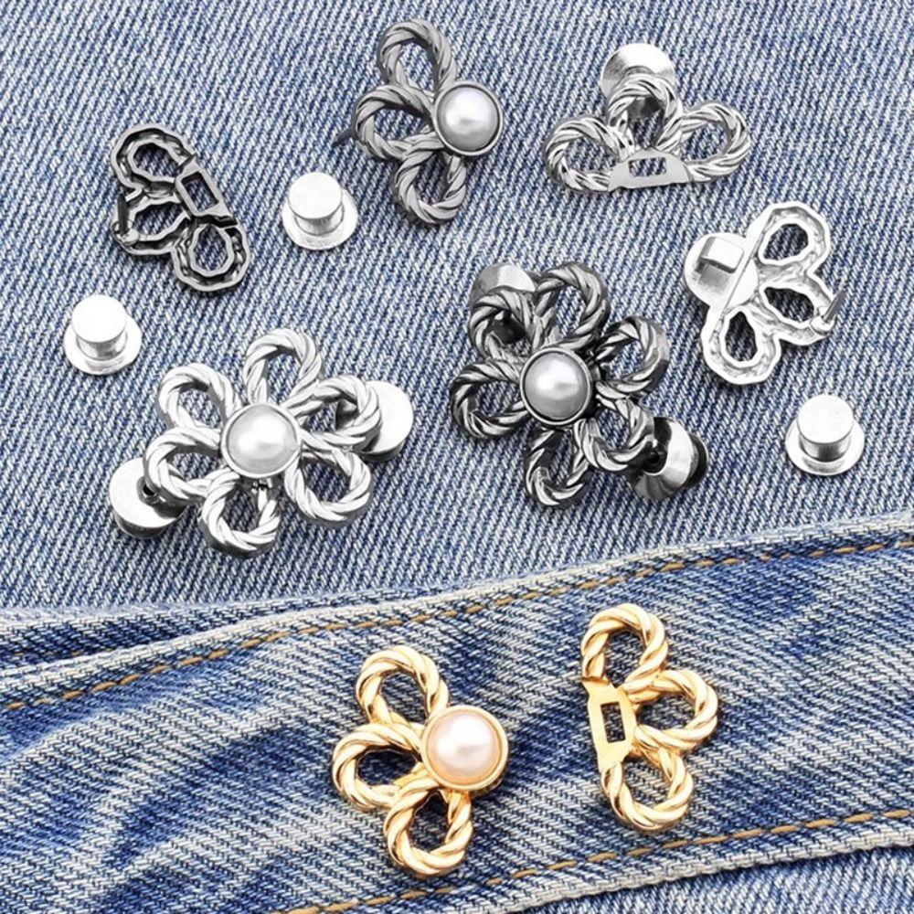 Reduce Waist Adjustable Buckle DIY Retractable Button New Pants Pin Pants