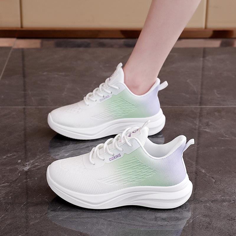 2025 spring new mesh breathable fly-woven women's shoes ins tide student running sports shoes casual shoes FZ6603
