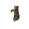 1Pc Resin Bronze Brown Bear Flower Pot Pendant, Bonsai Accessories, Animal Elements, Suitable for Flower Pots, Outdoor Flower Pots, Bonsai Accessories