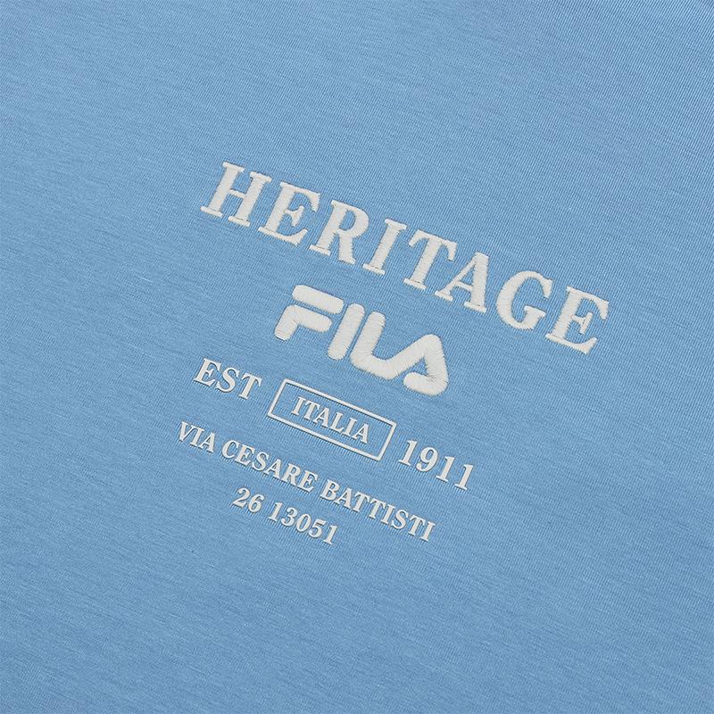 New FILA Sweatshirt Men's Gazing Sea Blue F11M448201FBU