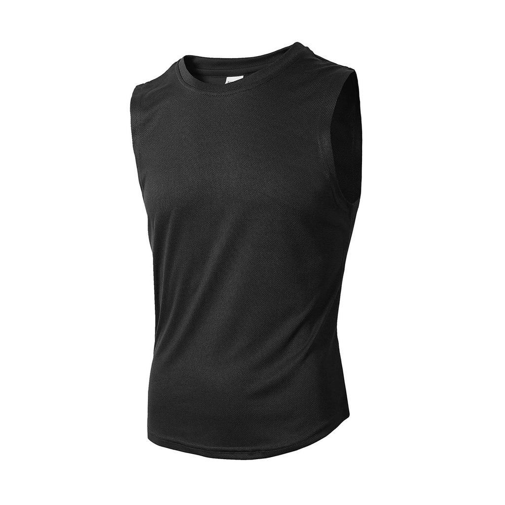 Men Summer Sports Fitness Sleeveless Tank Top Breathable Quick Dry Solid