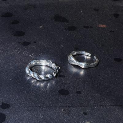 Modernlike Silver 925 Twisted Cloud Open Ring