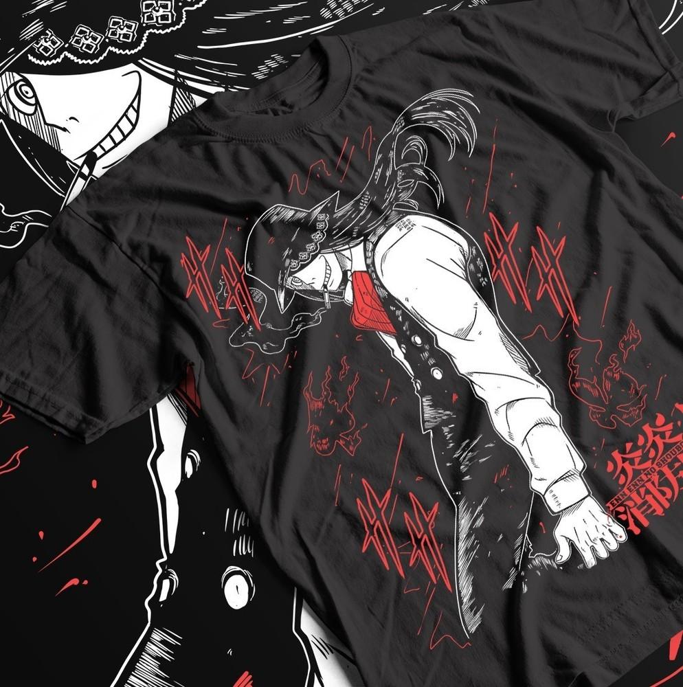 

Fire Force Shinra Kusakabe Tee, Anime Fire Fighters Shirt, Skitaru Shonen 4XL