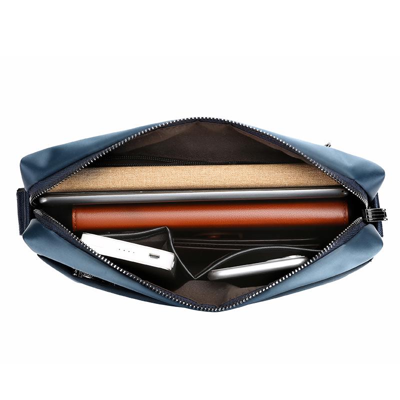 Water-Resistant Nylon Men's Crossbody Canvas Bag - Casual Trend