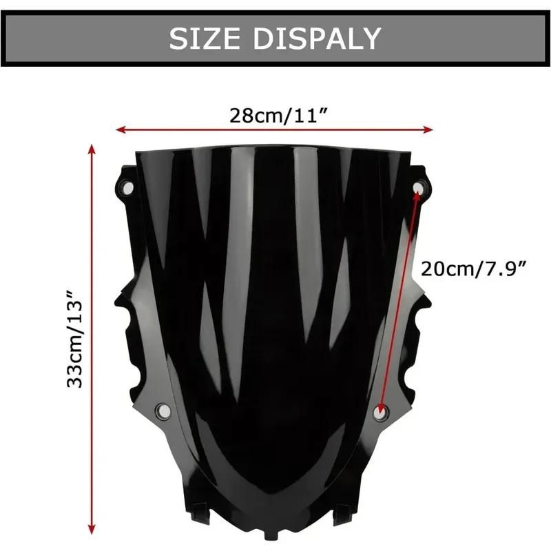 Motorcycle Windshield Windscreen Double Bubble for Yamaha YZF R3 R25      Front Windshield Wind Deflector