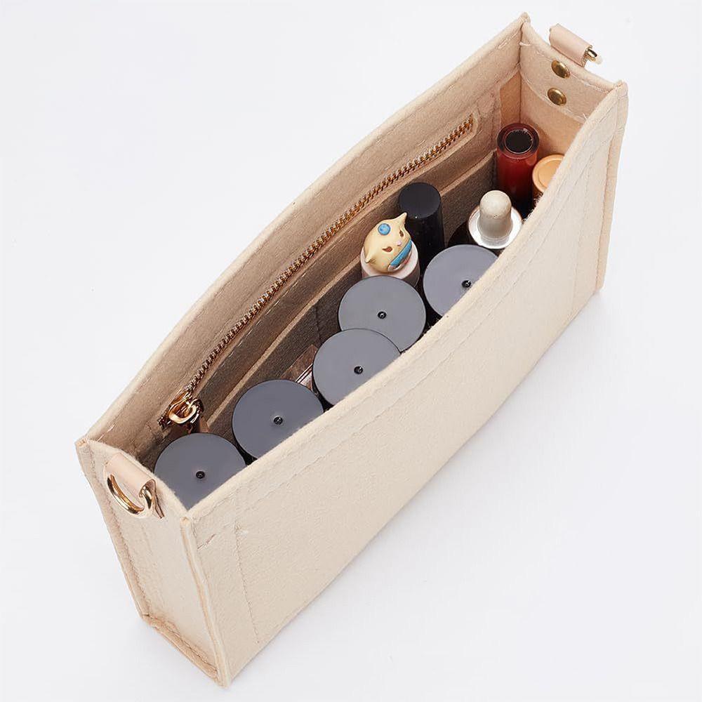 Ordentliche Filz-Handtaschen-Einlage Tasche Kosmetik-Aufbewahrungstasche Stütz-Geldbörsen-Liner Organisation Innentasche Für LV 19/26