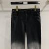 SUBHUMAN Women's 2023 Gradiented Black-Gray Slim Denim Trousers