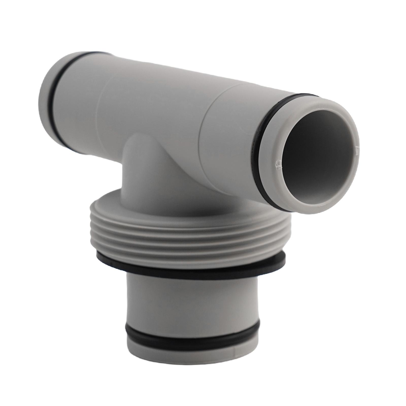 1pc Pool Hose T-Joint Connector For Intex 1.5  To 1.25  Pipe Connector Swimming Pool Replacement Pipe Hose Joint Pool Parts China Mainland