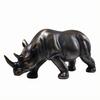 Rhinoceros Figurine Resin Rhino Modern for Office Desk, Display Cabinet