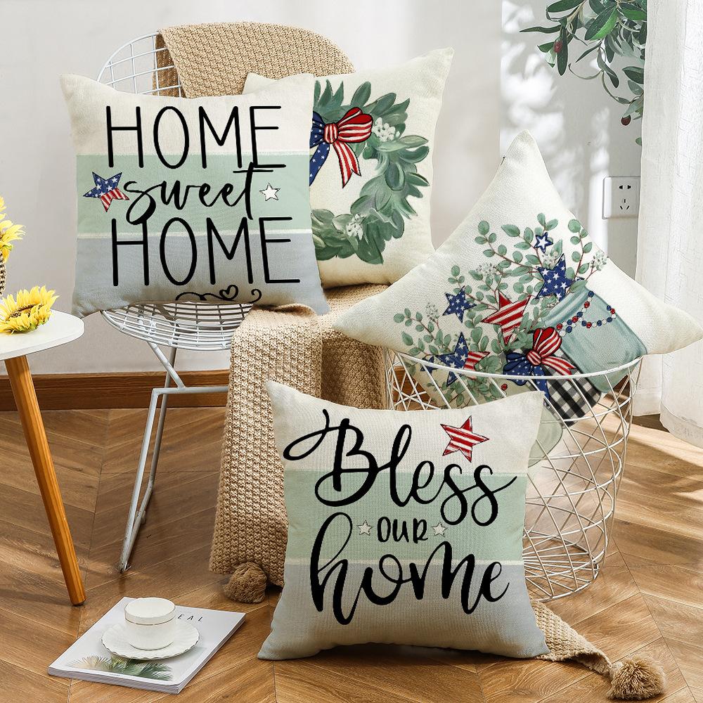 Polyester Pillow Cover Bedside Pillow Cover Home Decoration Casual Pillow Cover Living Room Sofa Cushion Cover