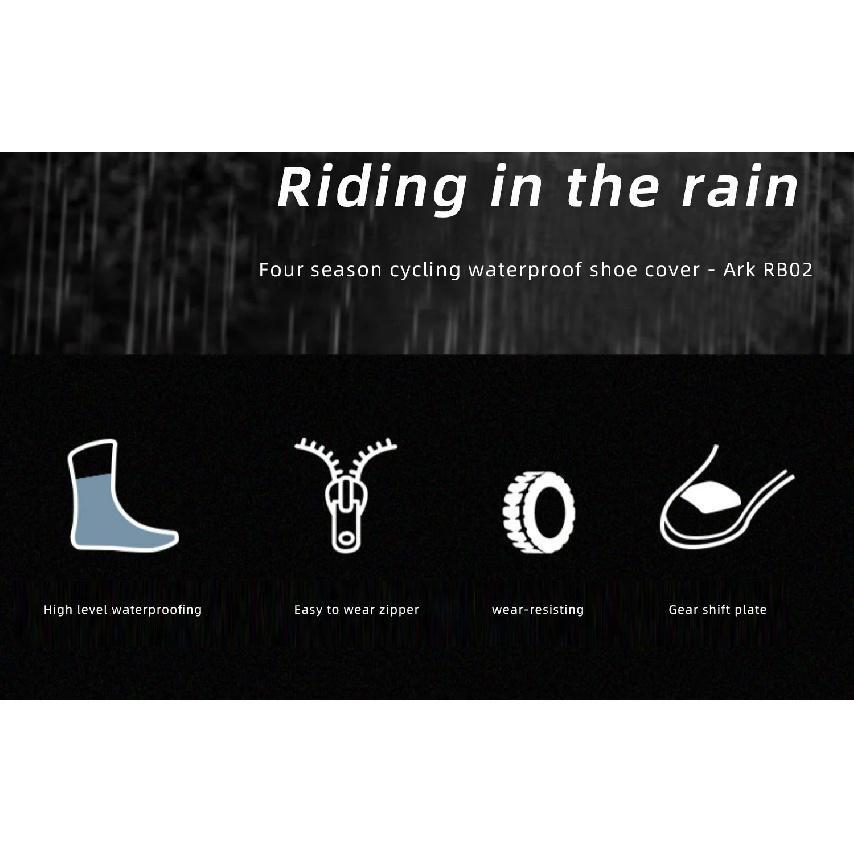 SCOYCO Motorcycle High Tube Rain Boots Covers Waterproof Rainproof Non-Slip Motocross Scooter Reusable Riding Rain Shoes Cover