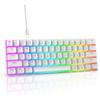 61 Key Mechanical Keyboard, RGB Backlit Gaming Keyboard, All Keys With No Conflicts, Hot Swappable Red Axis