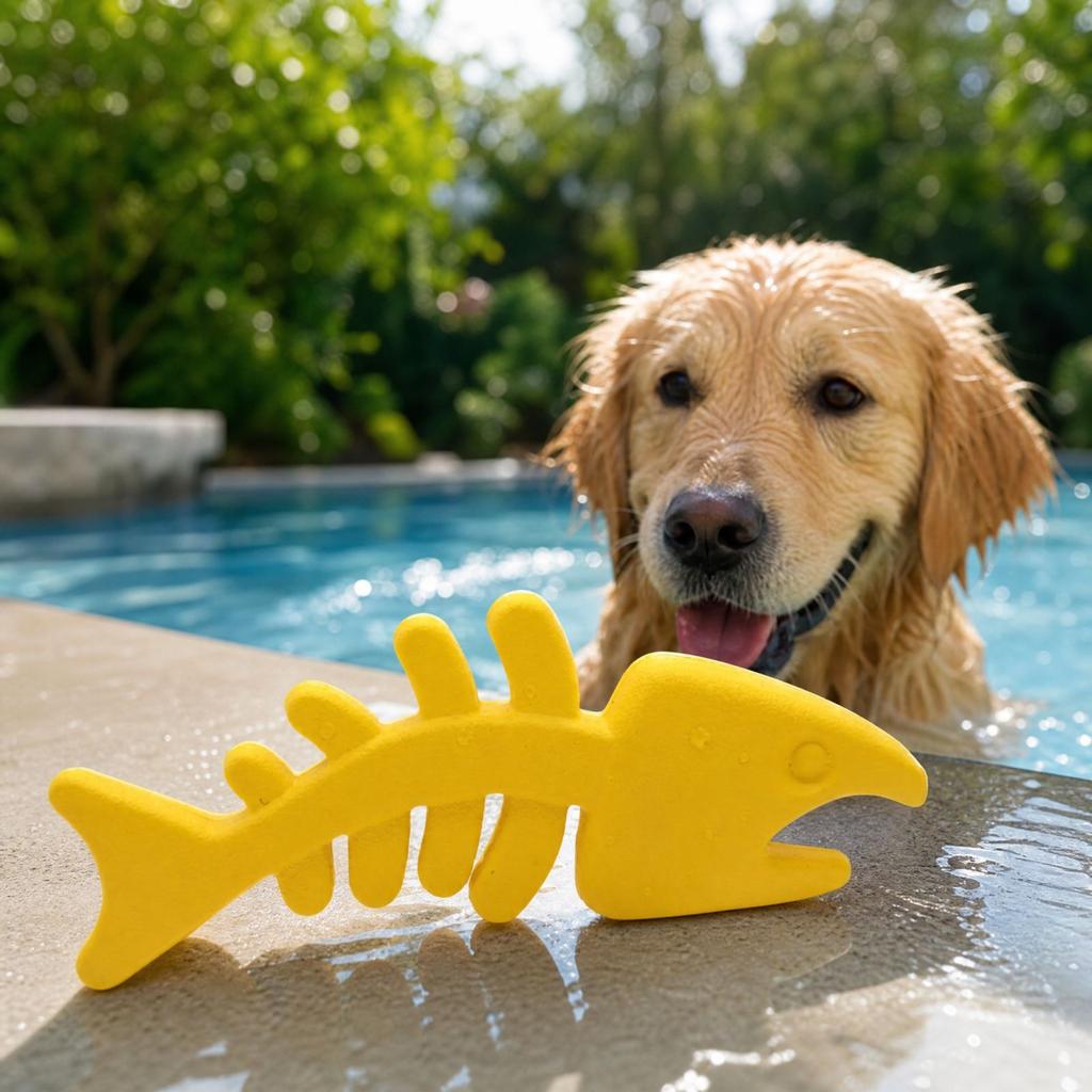 Floating Fish Dog Toy - Soft Rubber Interactive Toy for Training, Play and Boredom