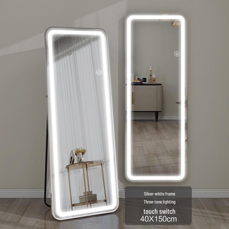 Specchio da terra a parete Smart LED Touch per Camera da letto e Cabina armadio
