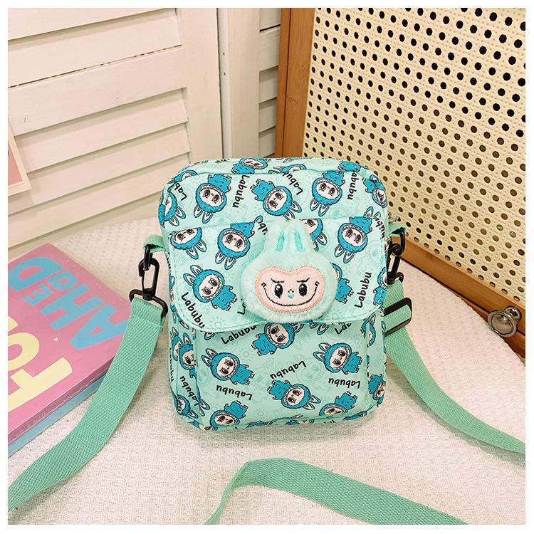 

Colorful And Cute Kids Shoulder Bag With Breathable Material Ideal For School Days зелений