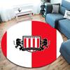 Sunderland Association Football Club Round Area Rug,Carpet Rug for Living Room Bedroom Sofa Playroom Decor,Non-slip Floor Mat