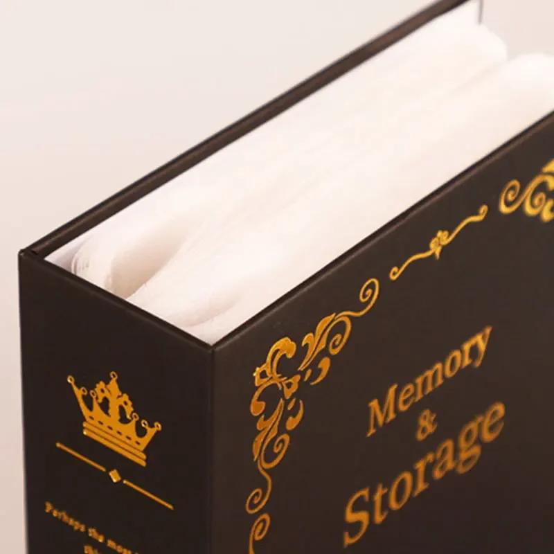 Album foto bronzat de 6 inchi Capacitate mare de stocare a 100 de fotografii Memorie Fotografii Carti de stocare Cutie cu fotografii Rama album foto pentru copii