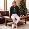 Women's Christmas Print Crewneck Sweatshirt Long Sleeve Casual Holiday Pullover