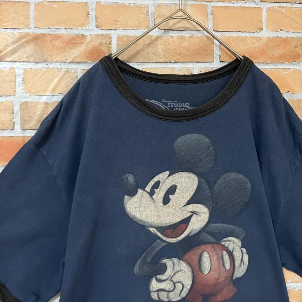 [USED] Disney Vintage Print Illustration Mickey Mouse Short Sleeve T-Shirt