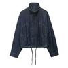 Kaslead New Women's European and American Style Fashion Batwing Sleeve Denim Jacket Coat 8727271 443