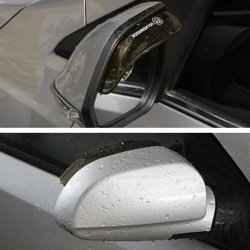 Varm Baktillbakaspegel Regn Ögonbryn Regnskydd Solskydd Skyddskåpa för VW Volkswagen Golf Polo Passat Touran Jetta Tillbehör