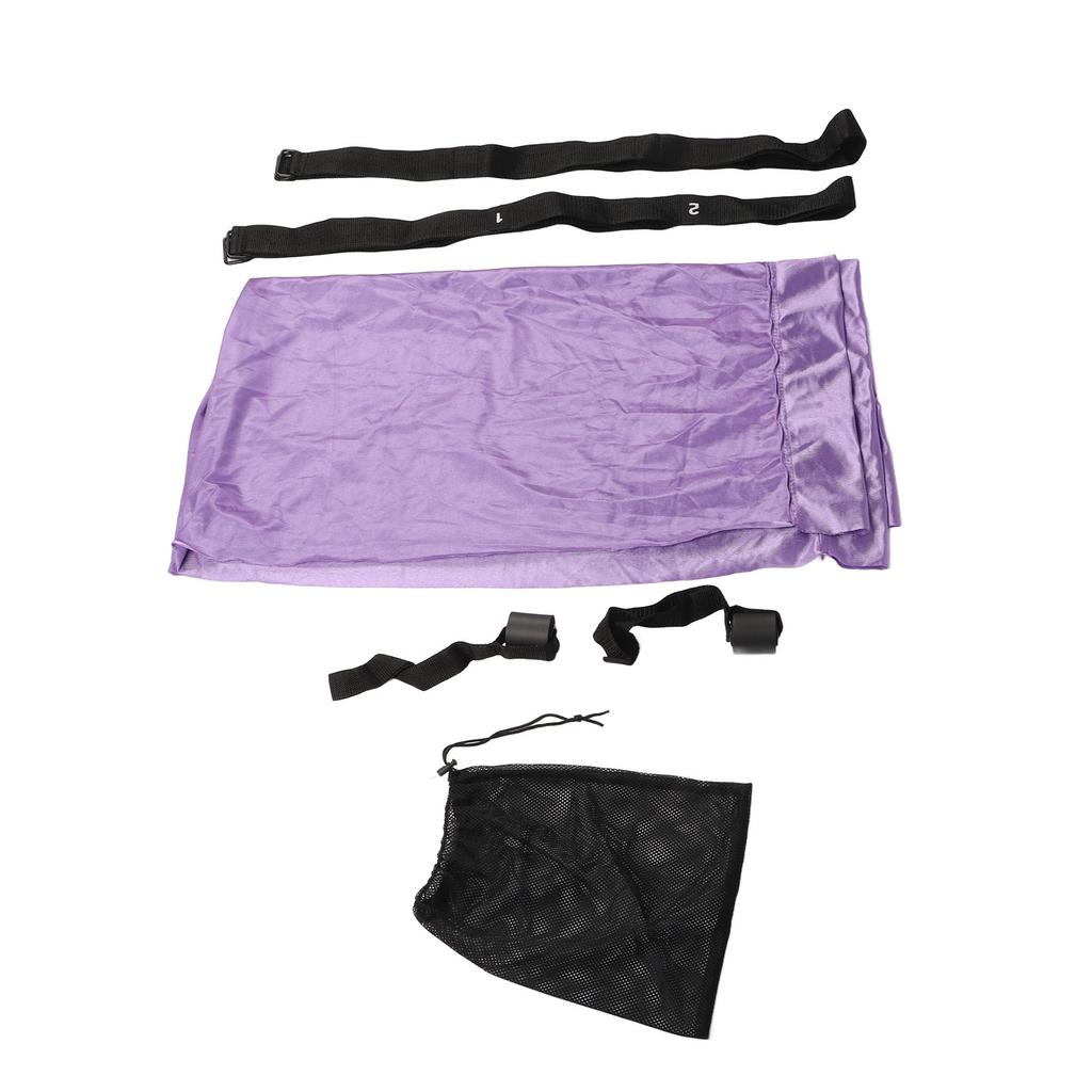 Aerial Strap Elastic Strong Bearing Capacity Folding Leg Stretcher Strap Flexibility Trainer Purple Free Size