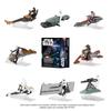 Star Wars Micro Galaxy Squadrons Anakin Jedi Interceptor Mystery Bundle Light Armor Class and Scout Class Vehicles with Accessories Skywalker's -