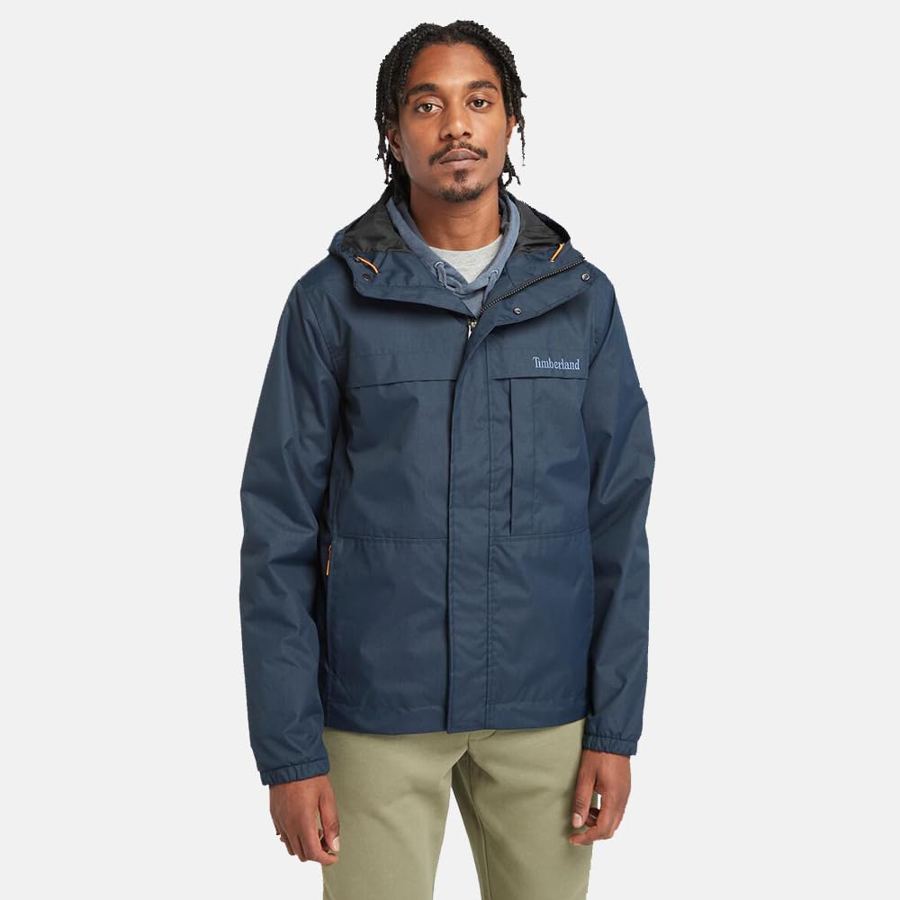 Timberland Men's Benton Water-Resistant Shell Jacket, Dark Sapphire, Size M (TB0A695W4331)