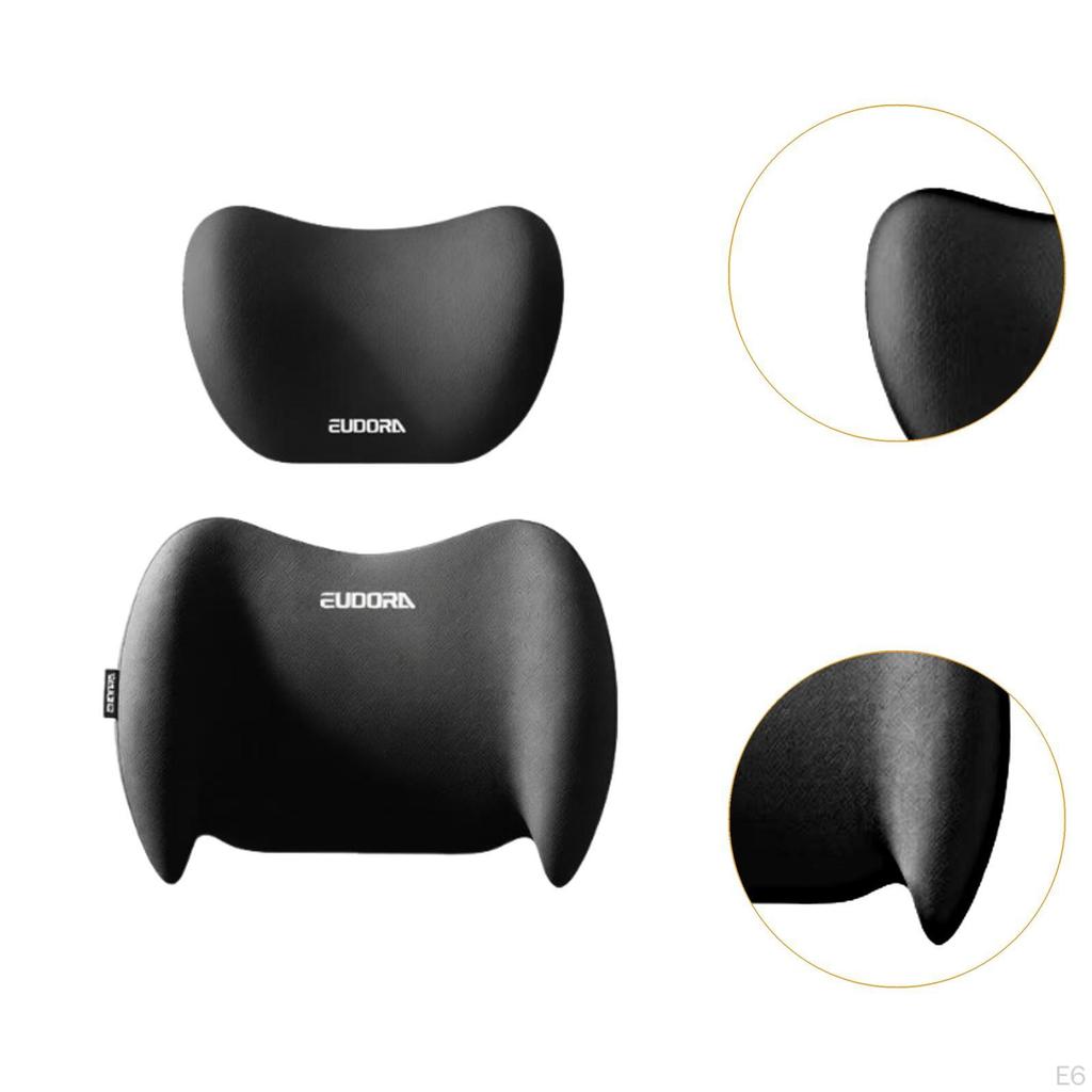 Car Headrest & Waist Support Cushion Fits All Vehicles Ergonomic Versatile Utility Neck