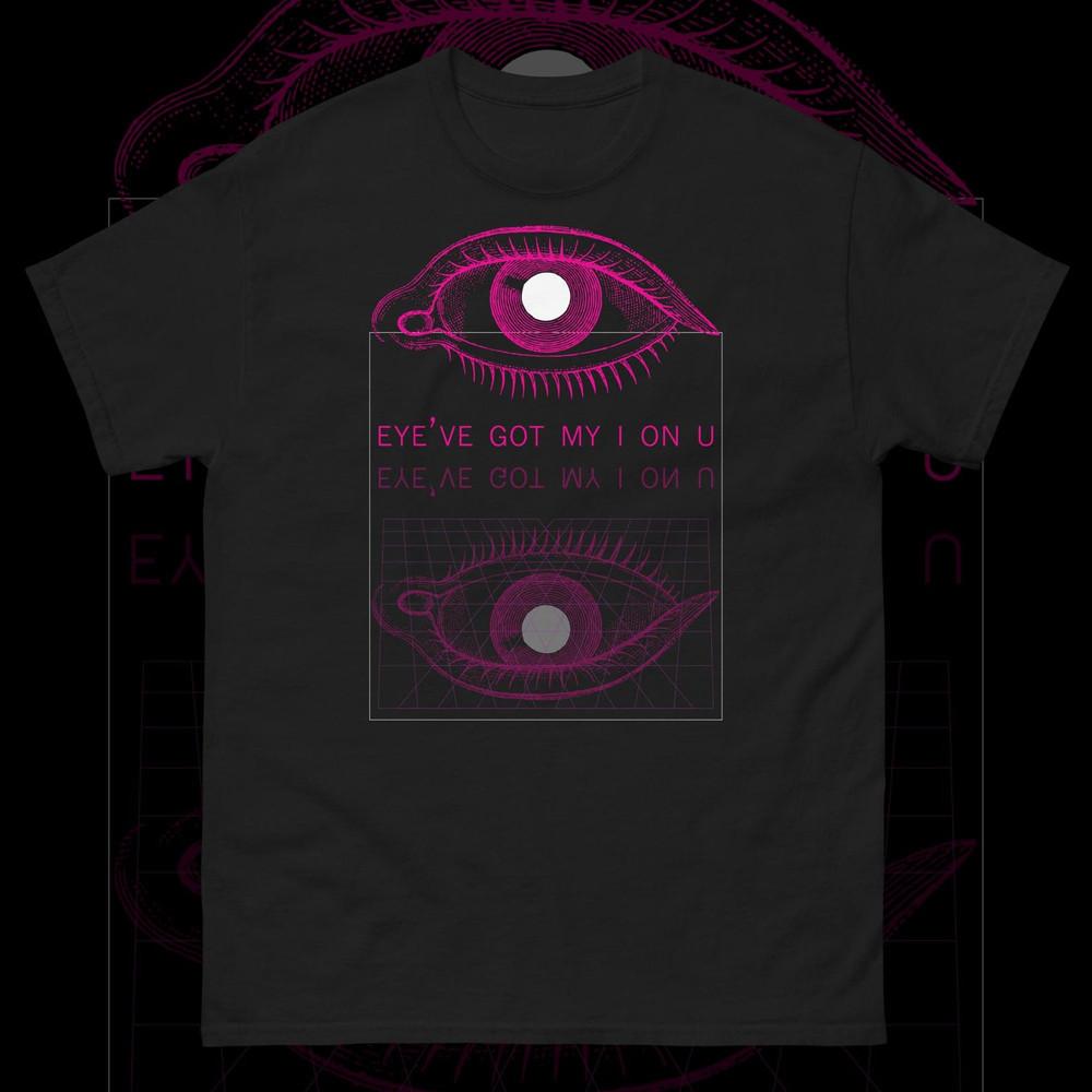 

У меня глаз на тебя Футболка Вейпорвейв Киберпанк Ретровейв Пастельный гот Унисекс футболка XL