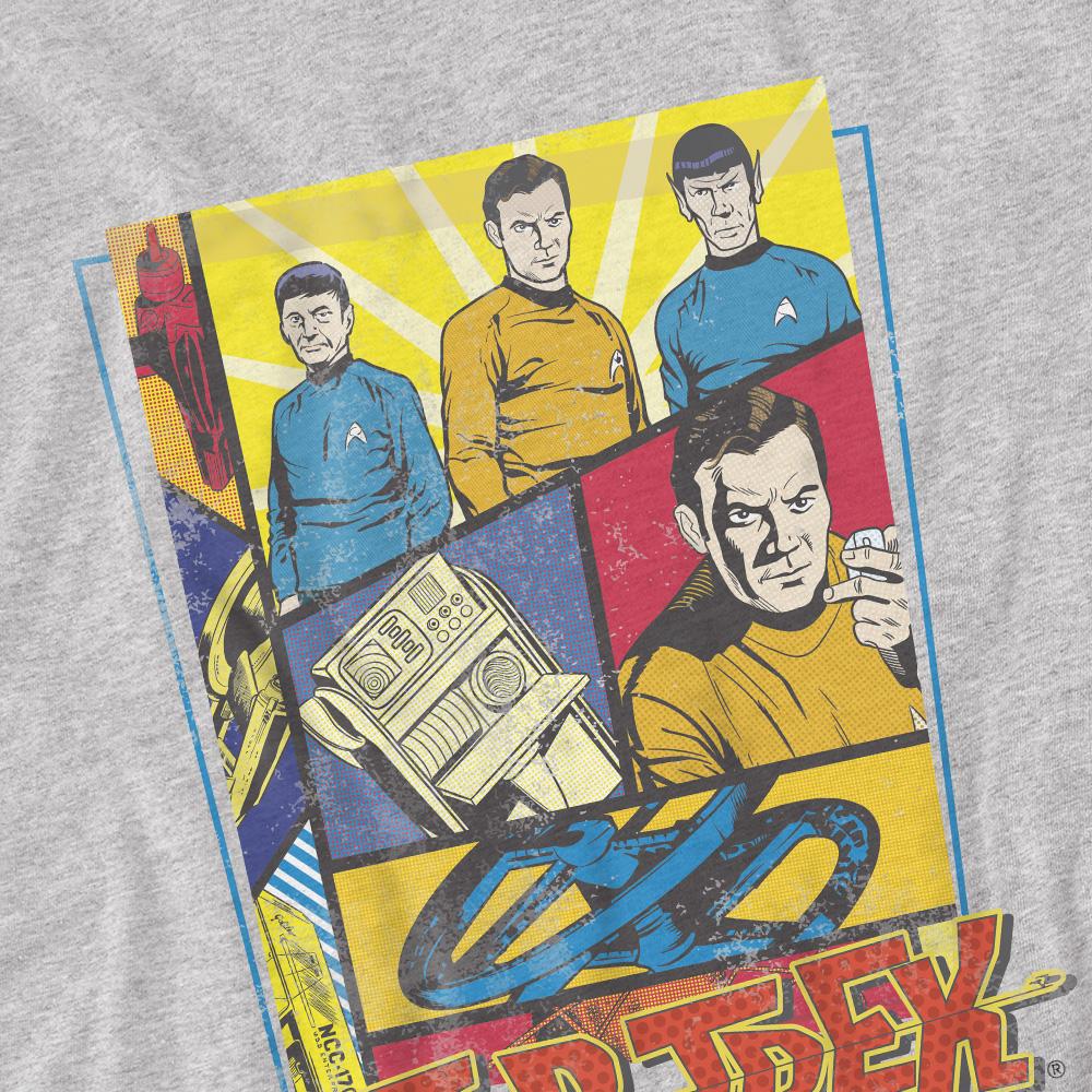 STAR TREK Mens Vintage Collage T-Shirt