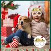 Red Santa Claus Eyeglasses Christmas Decorative Glasses Party Decorations Christmas Frame Glasses