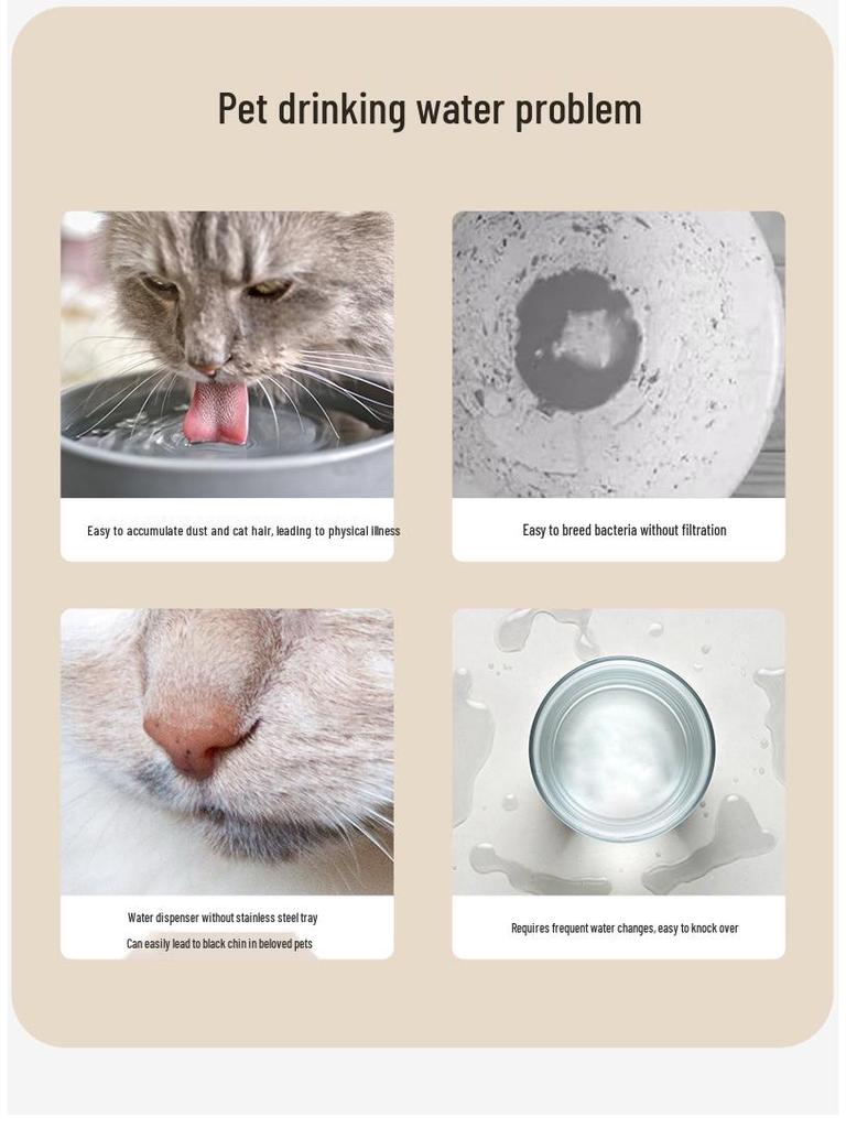 Smart Pet Water Dispenser: Automatic Drinking Fountain with Circulating Filter for Dogs and Cats