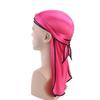 Breathable Unisex Satin Bandana Hat Silky Durag Do Doo Du Rag Long Tail Headwrap