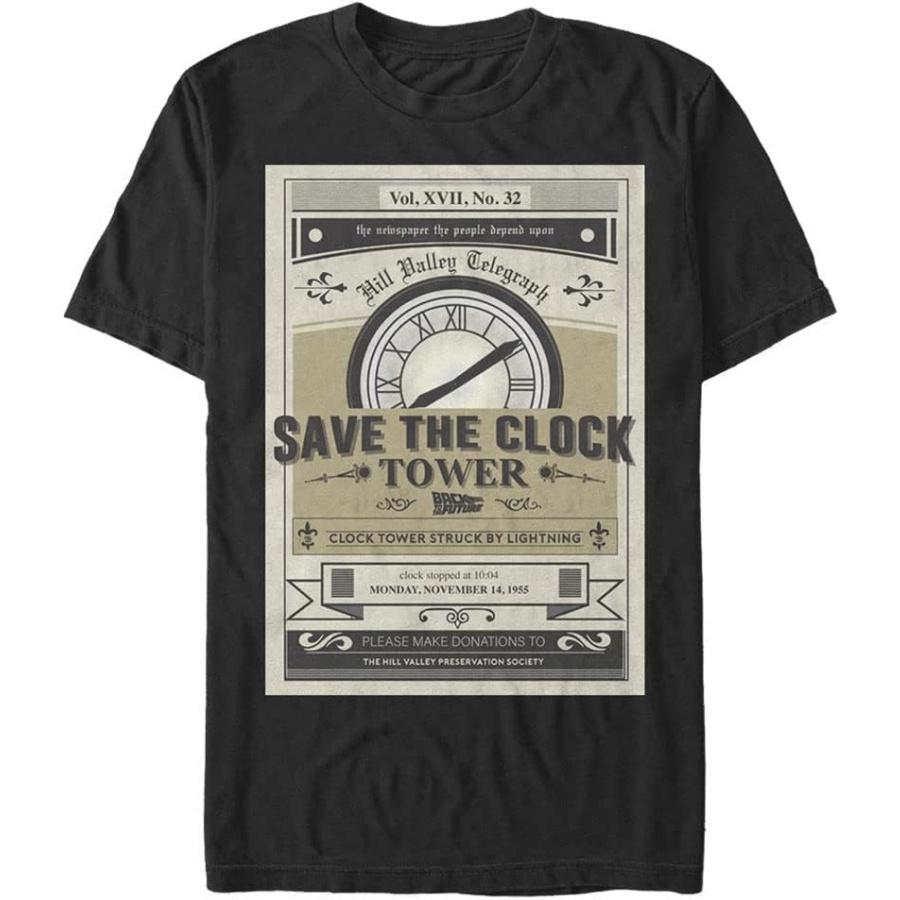 Back to the Future Mens Clock Tower FlyerT-Shirt XXXXXL разноцветный