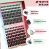 Diy Segmented Single-Cluster False Eyelashes 9-16Mm Eyelashes C Curvature Dense Curl