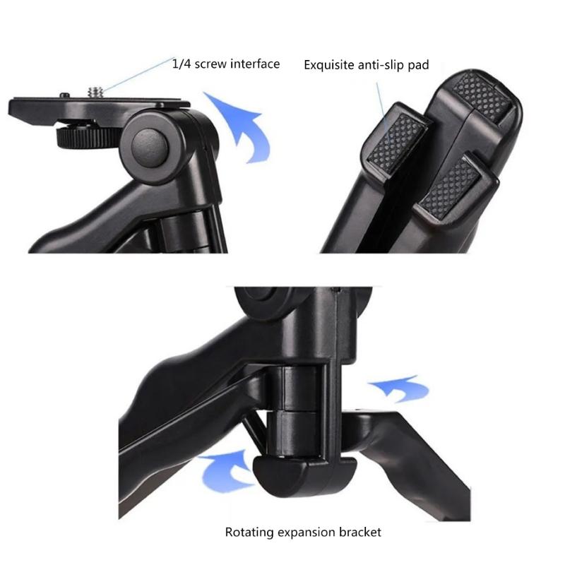 Mały Przenośny Uchwyt na Telefon Ergonomiczny Stojak na Telefon Statywy Obrót o 180 Stopni Rękojeść do Smartfonów Aparatów