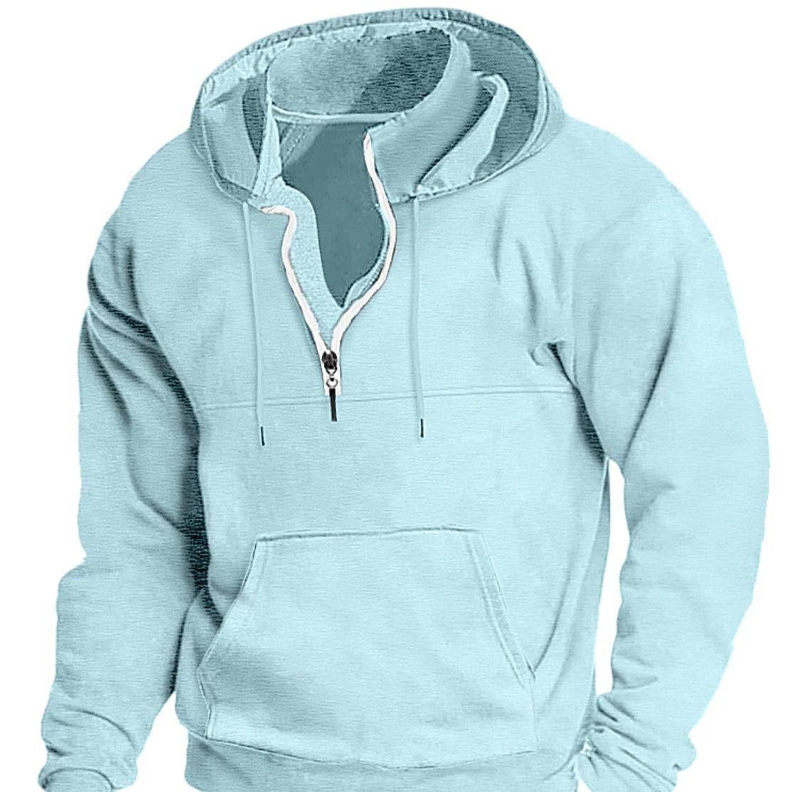 

Новая толстовка с капюшоном, толстое повседневное пальто, мужская свободная толстовка с принтом 3XL небесно-голубой