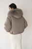 Hooded fur short down jacket SWFC245002MOCF