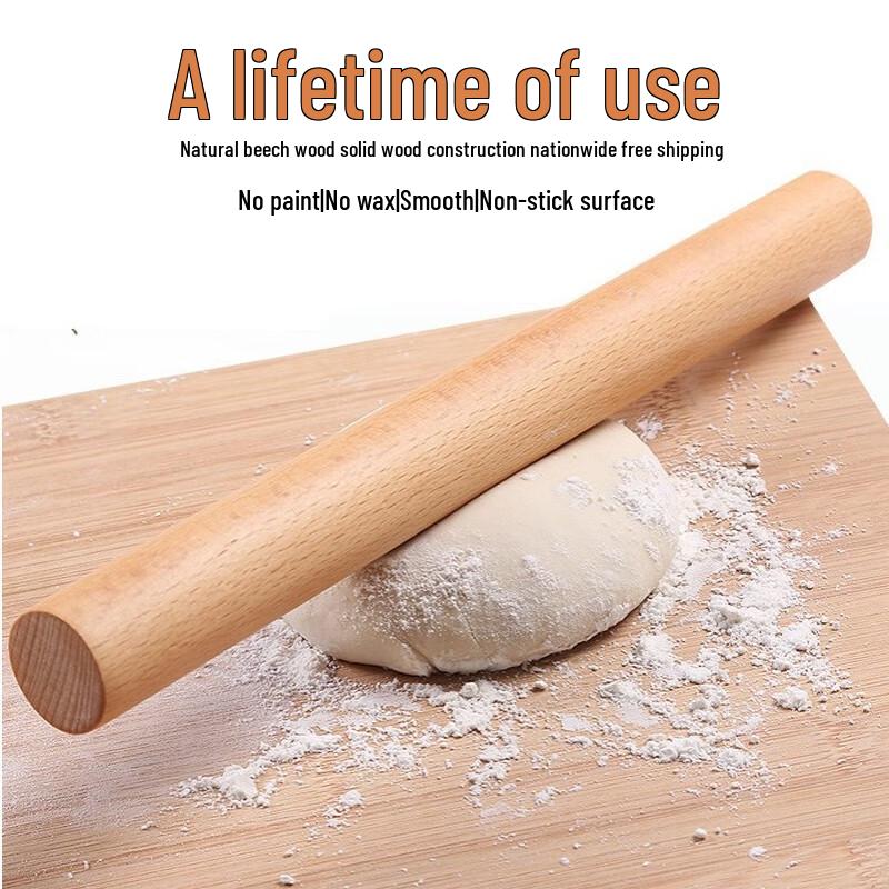 

Zhaoran Glass Dough Board and Beech Rolling Pin Set