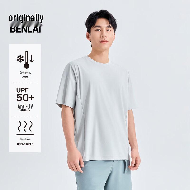 

BENLAI Men s Cooling Sun Protection Loose Fit Sports T-Shirt BRM460023 L
