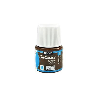 Barva na textil - PéBéo - Setacolor neprůhledná - Čokoládová - 45 ml - Smíšená