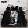 3D Wolf Space Duvet Cover Tiger Lion Animal Pattern Bedding Set Light And Dark Meet Wolf Moon Comforter Cover With Pillowcases