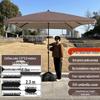 Large Outdoor Commercial Parasol - Thickened Square Patio Umbrella Tent